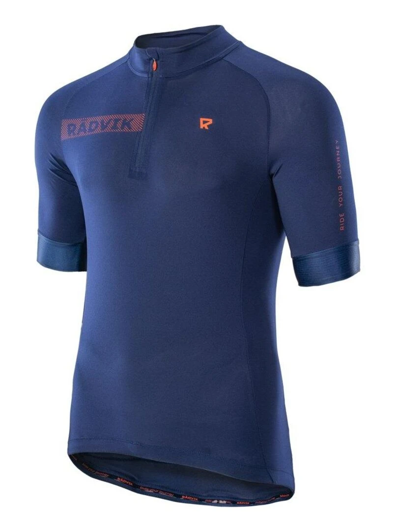 Radvik   Maillot de cyclisme ALPHA   Bleu Orange