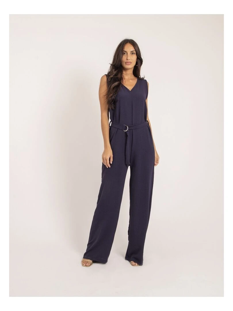 Combi pantalon et ceinture ELEA Bleu marine