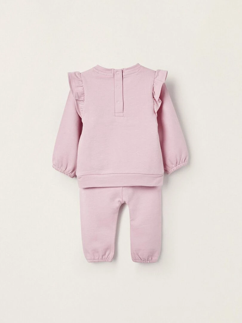 Sweat + Pantalon en Coton pour Nouveau Né 'Winnie The Pooh' NATURE TAKEOVER Rose