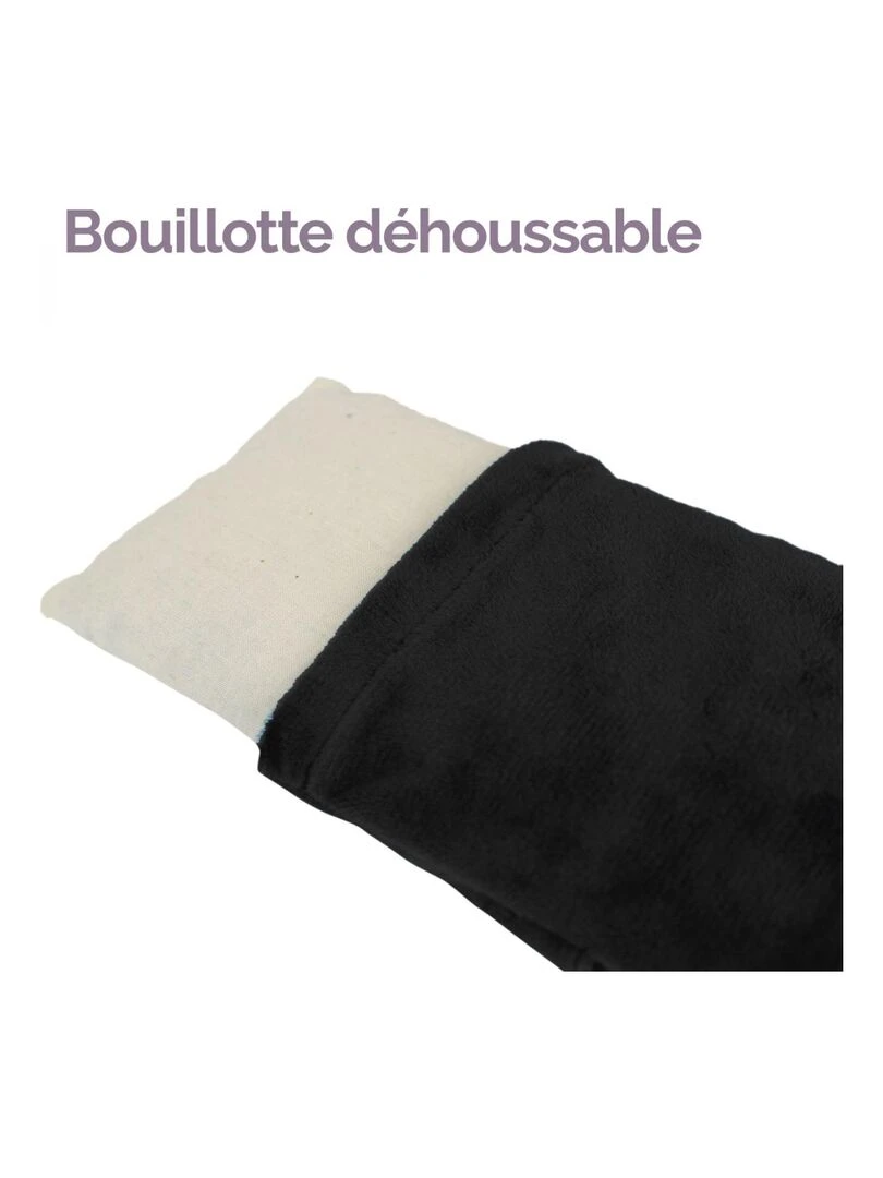 Bouillotte chauffante ou refroidissante déhoussable pour toutes parties du corps   Vivezen   Noir