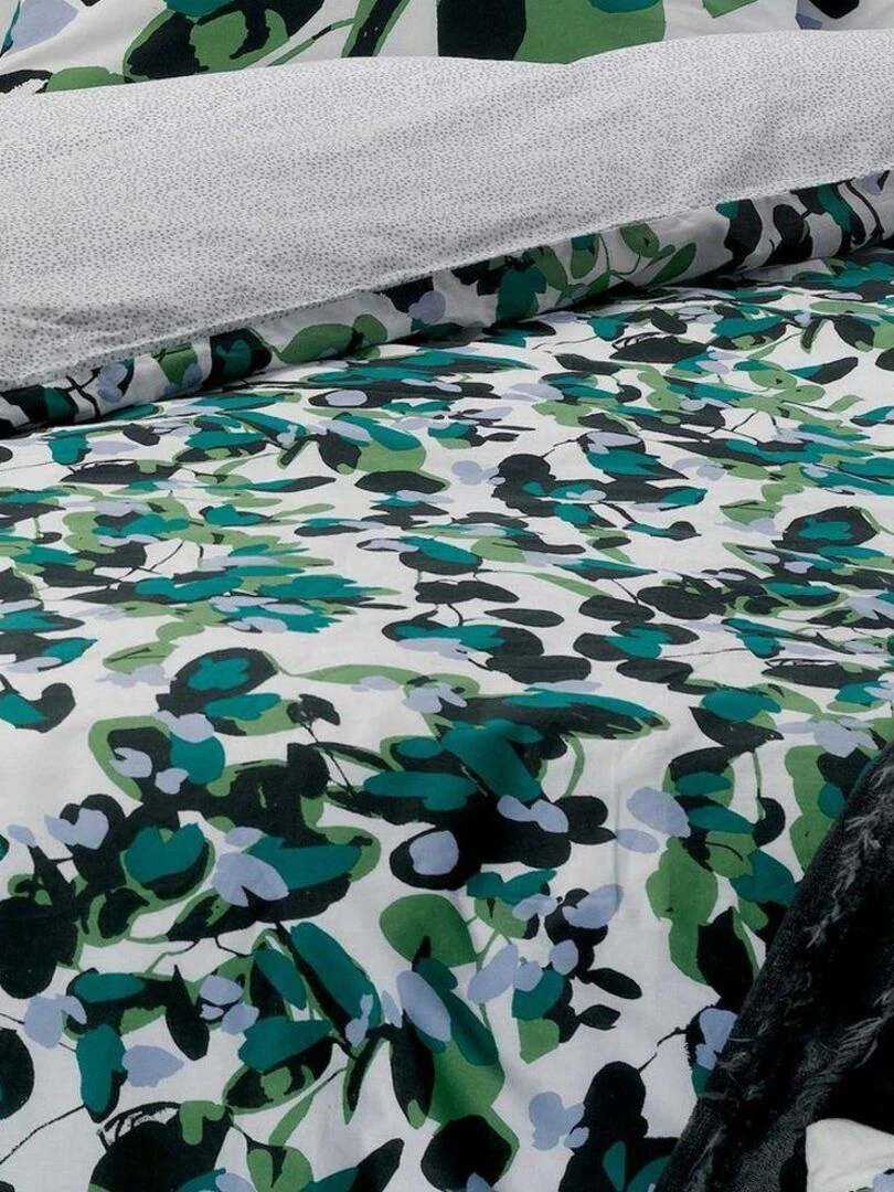 Housse de couette + 2 taies d'oreiller 100% Coton Sanae   Multicolore