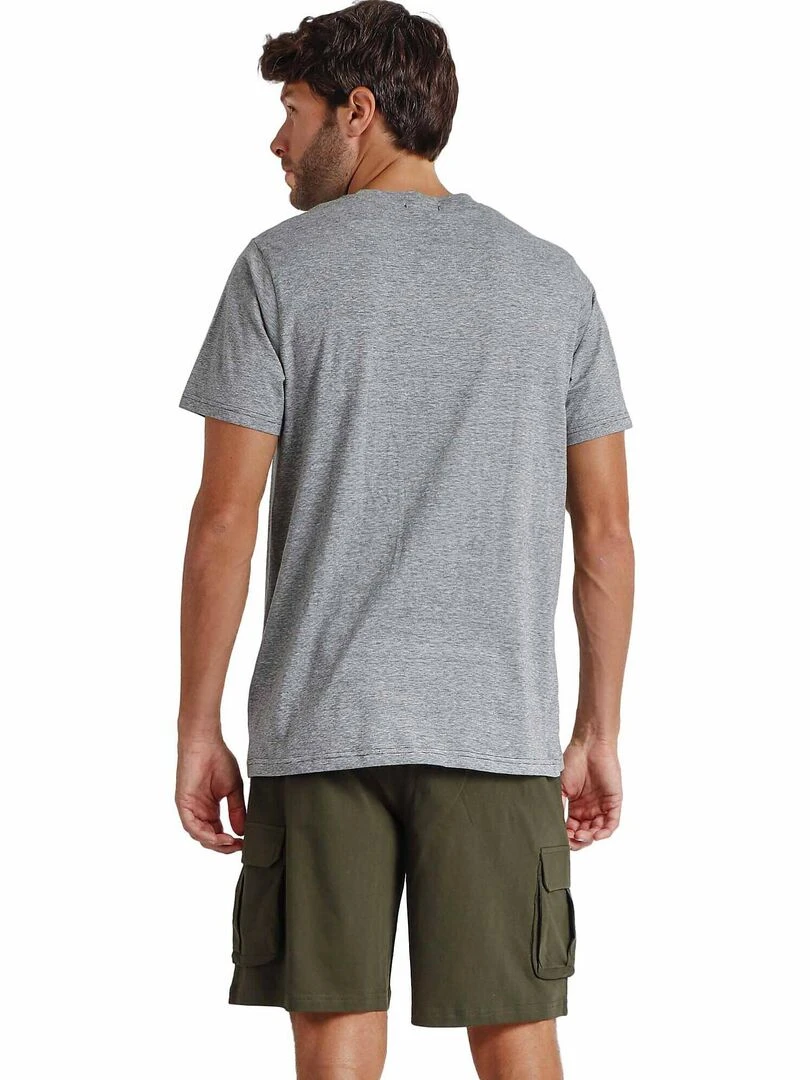 Pyjama short t shirt Cargo Lois Kaki