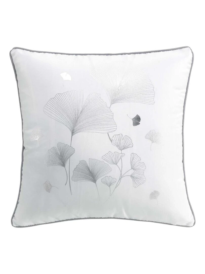 Coussin fleur Bloomy metalise Rose