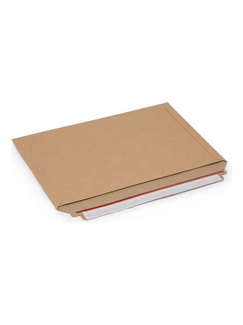 5 pochettes cartonnées fermeture adhésive 33 4 x 23 4 cm Marron