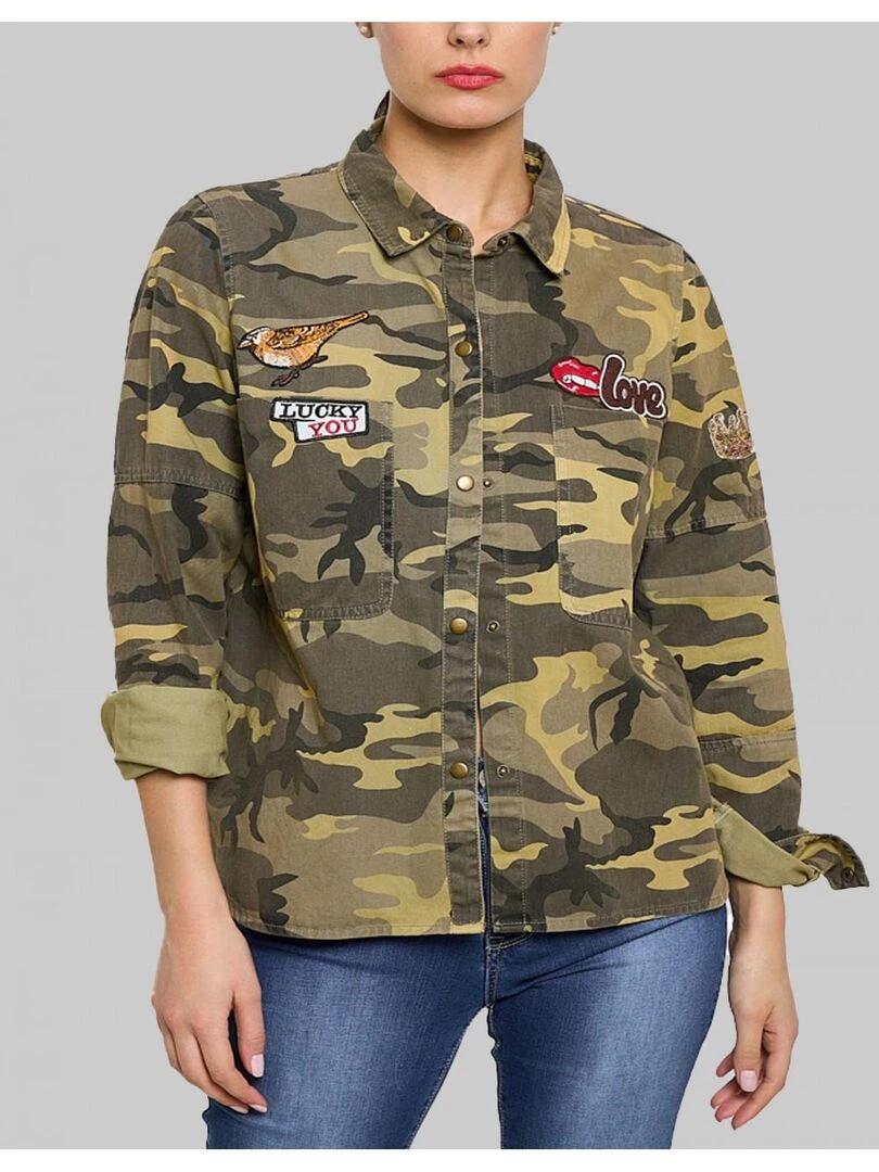 Chemise militaire Kebello Kaki