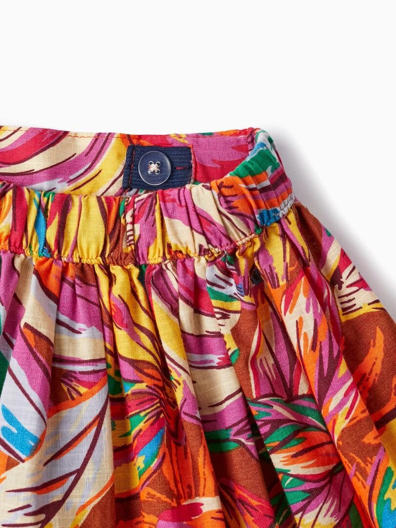 Jupe à Motif pour Fille   Marron