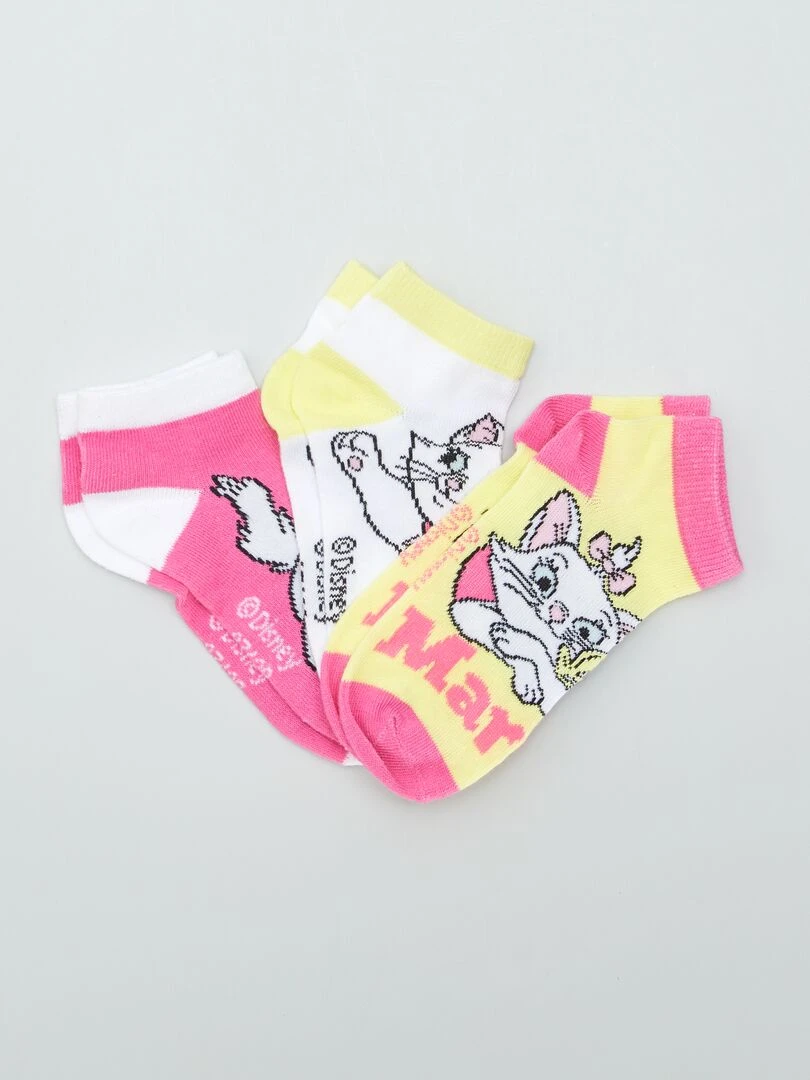 Lot de 3 paires de chaussettes 'Marie' Rose