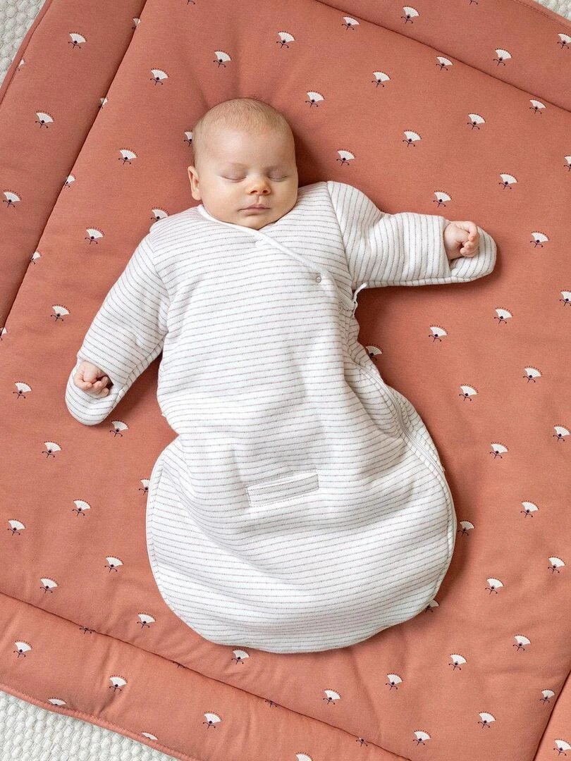 Bemini Tapis de parc et jeu Pady jersey et jersey   Beige foncé