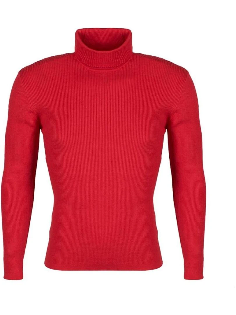 Pull homme CALFY PEAK MOUNTAIN Rouge