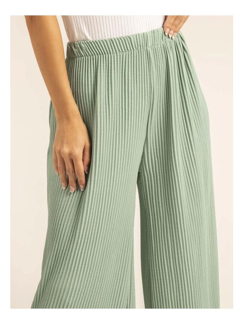 Pantalon plissé ELOU   Vert pistache