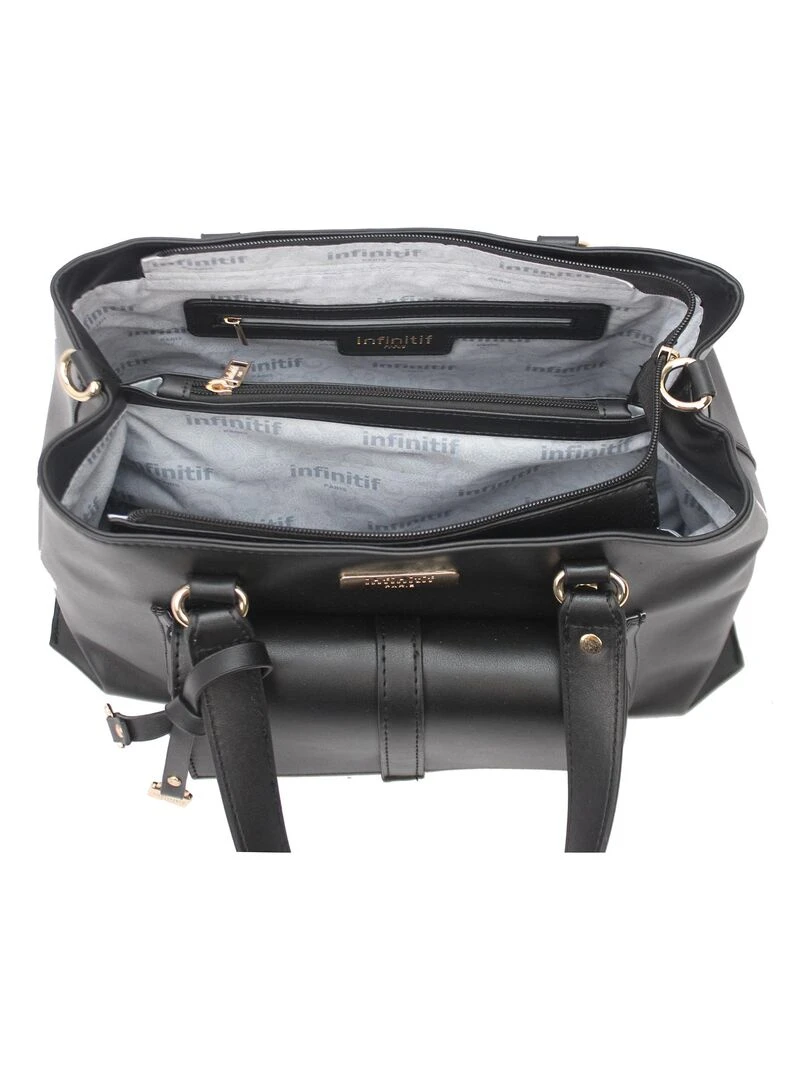 INFINITIF   SAC A MAIN LIS   Noir