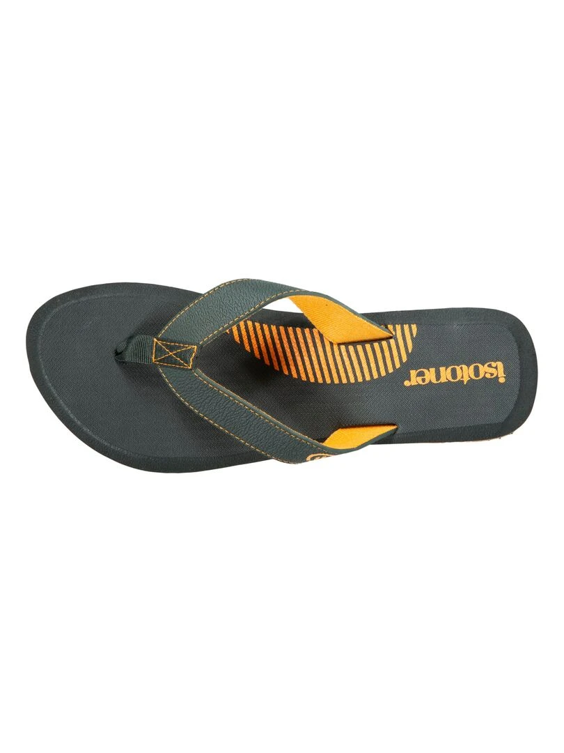 Tongs Homme bicolore yoga Vert et Orange Vert