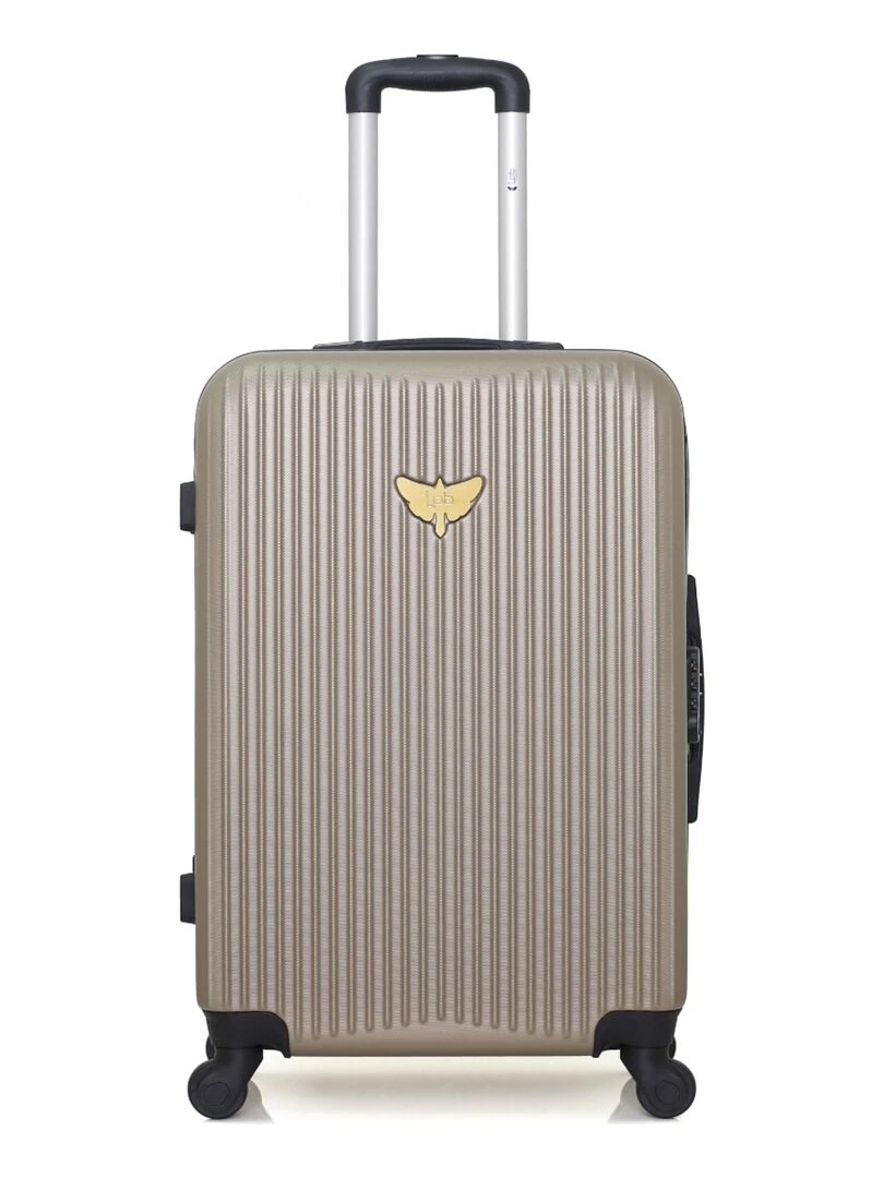 LPB LUGGAGE VALISE WEEKEND ABS AGATA 4 ROUES 65 CM Beige