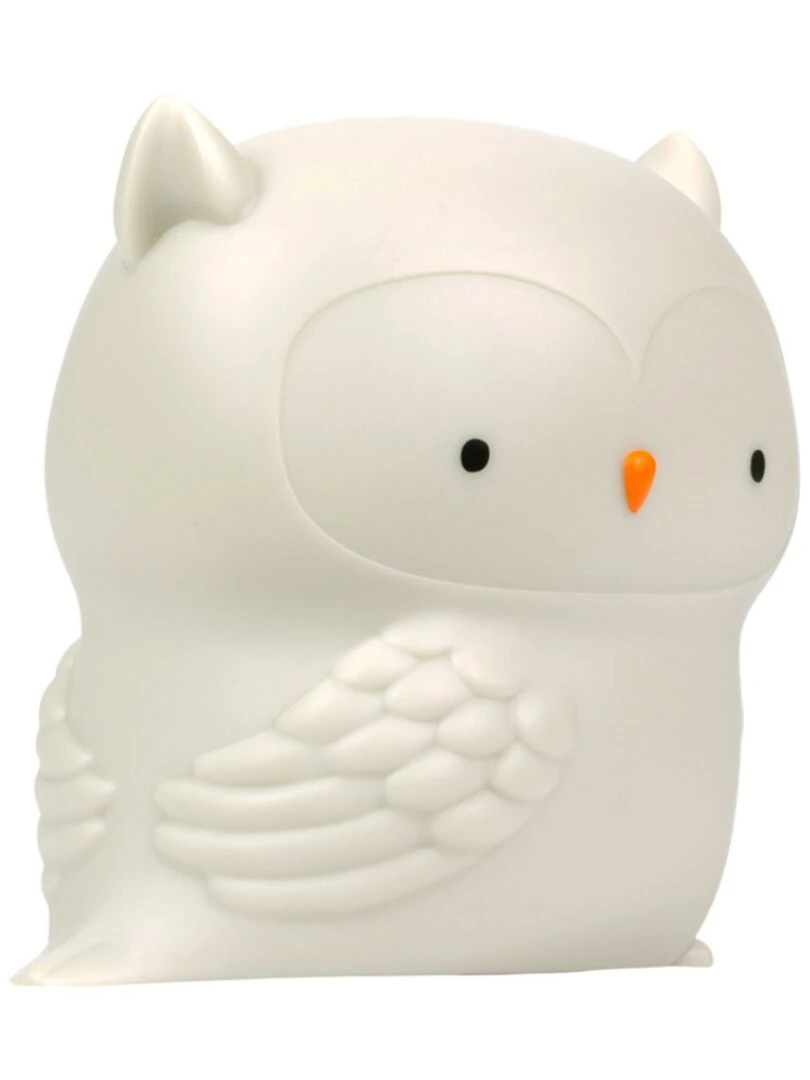 Petite veilleuse Chouette (12 cm) Blanc