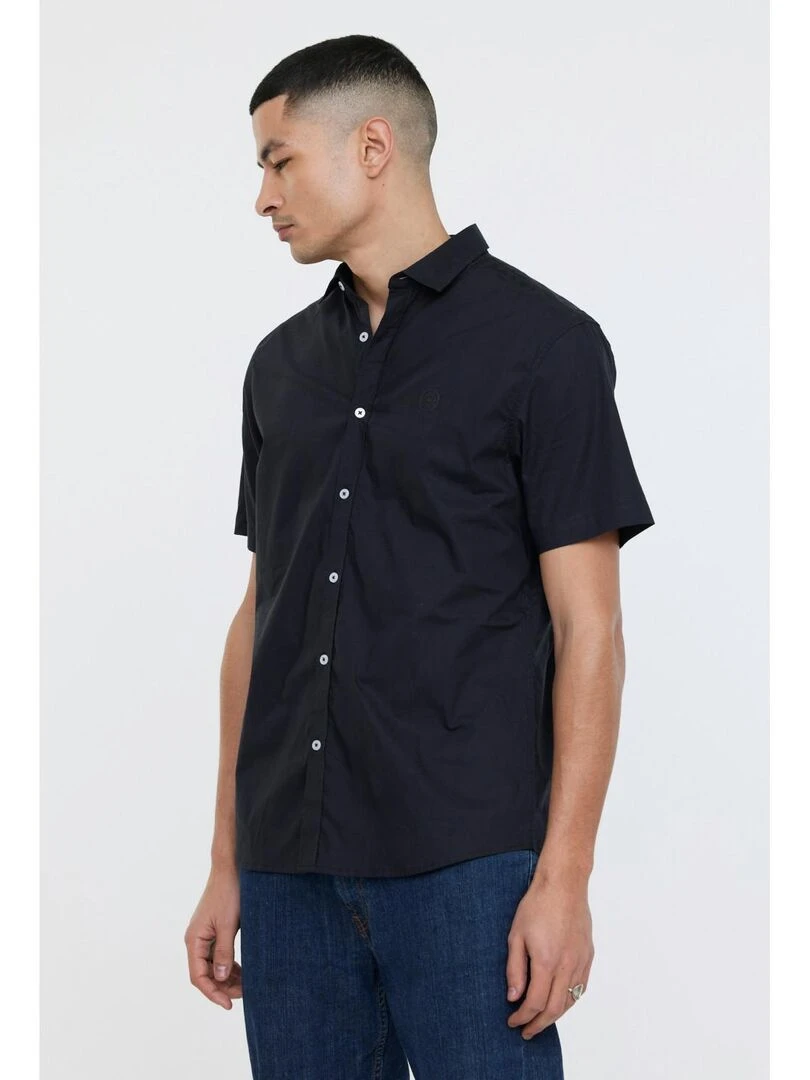 Lee Cooper   Chemise manches courtes coton regular DRIMO MC   Noir