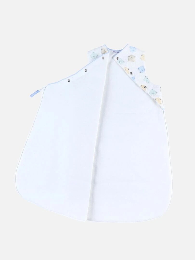 Gigoteuse 70cm en jersey BIO écru/bleu clair Bleu
