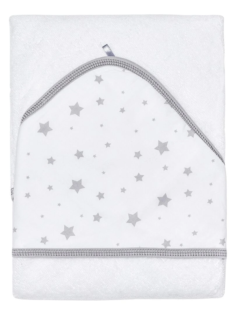 Cape de bain en bambou STELLA Blanc