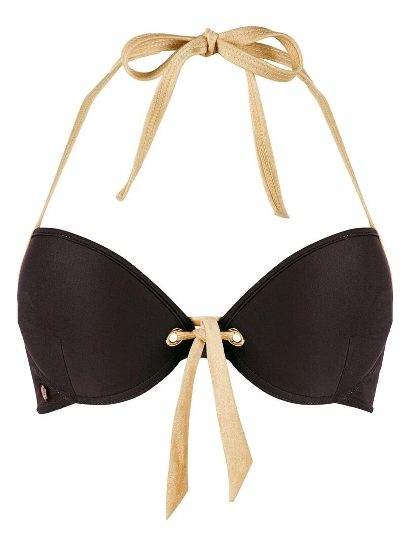 Haut de maillot push up PAMPELONNE Brigitte Bardot Bain Noir