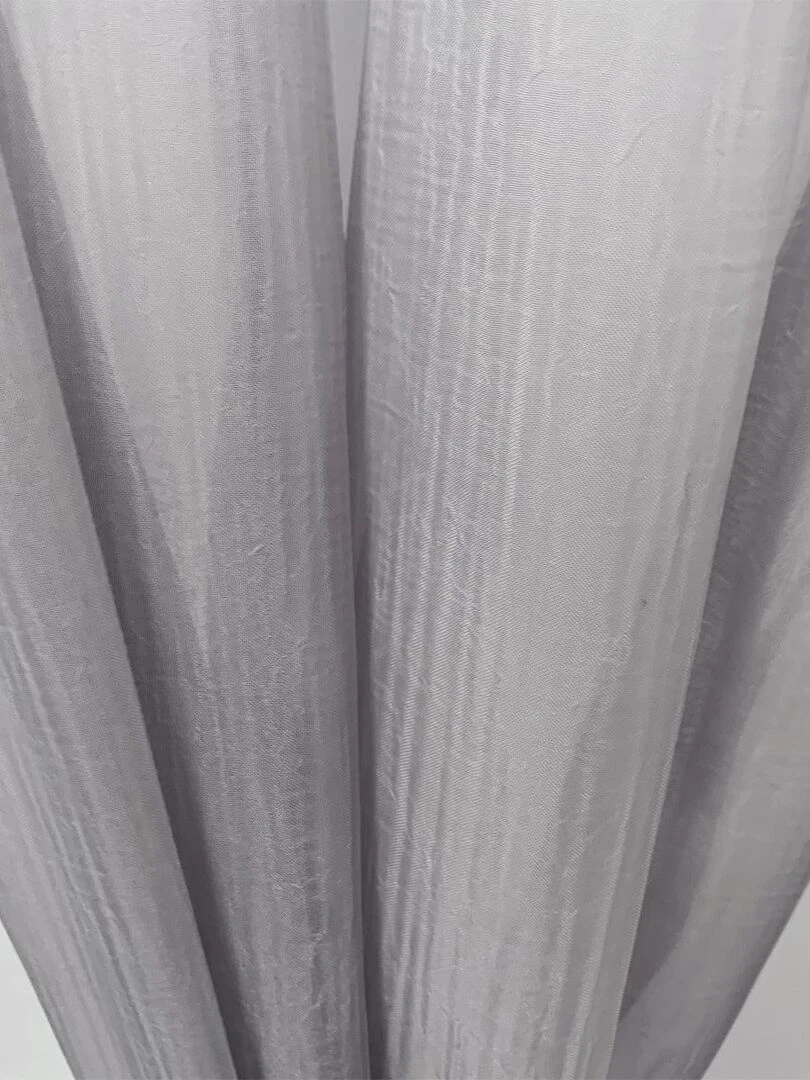 Rideau uni à passants   Gris clair