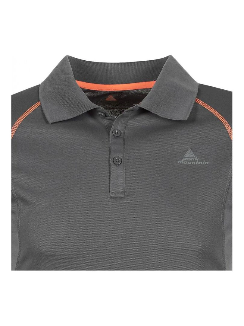 Polo manches courtes homme CALYPSE   PEAK MOUNTAIN   Gris