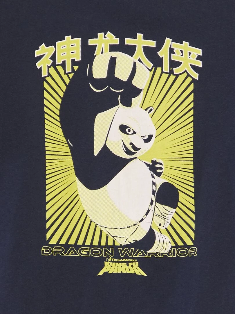 T shirt imprimé 'Kung fu Panda' Bleu marine