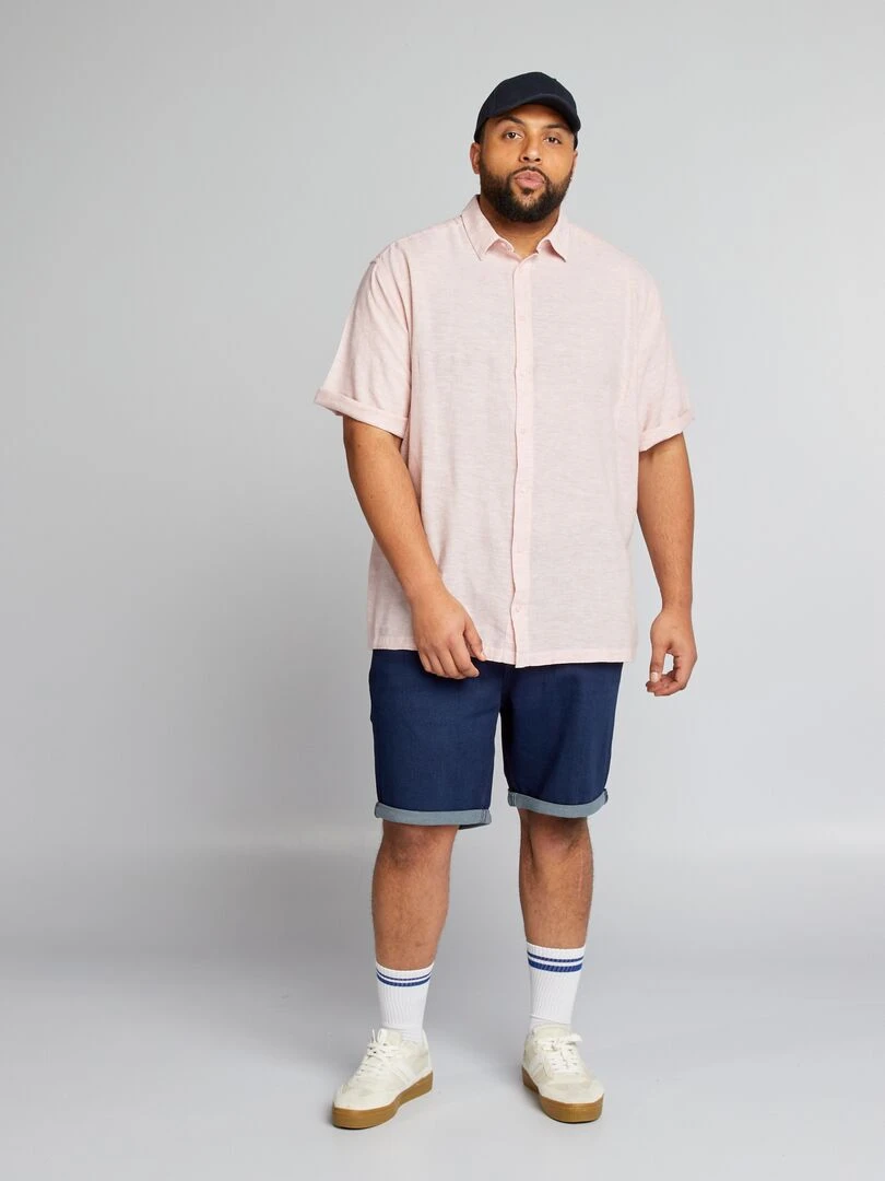 Chemise manches courtes Violet