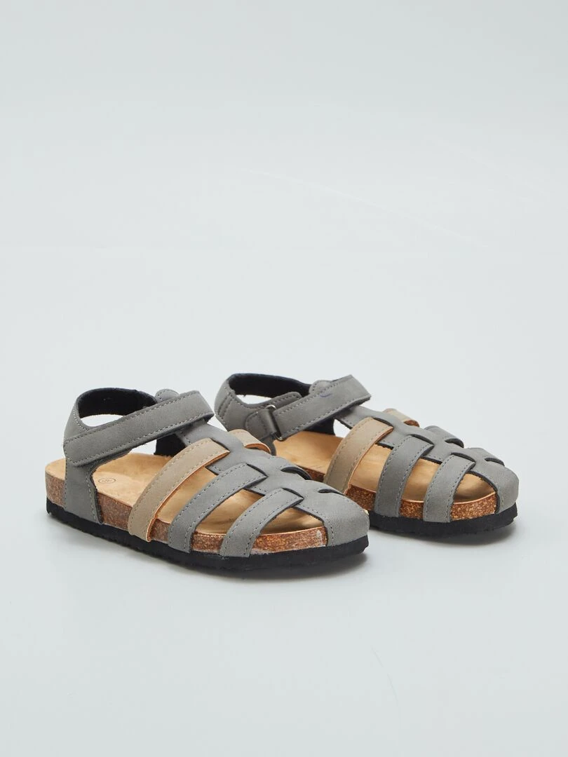 Sandales à plusieurs brides Kaki