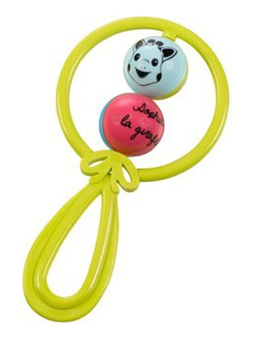 Hochet Sophie la Girafe avec 2 boules : Vert N/A