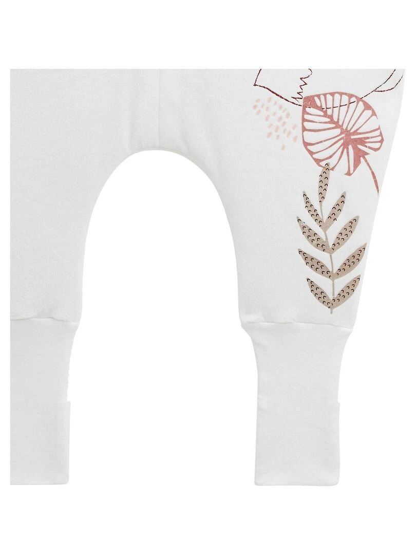 Turbulette TOG 2 en velours avec pieds retroussables Machu Picchu   Ecru