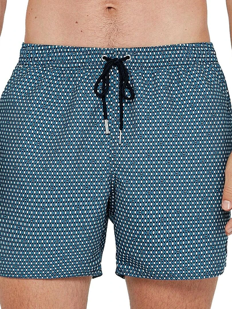 Maillot de bain short imprimé Toulon Bleu