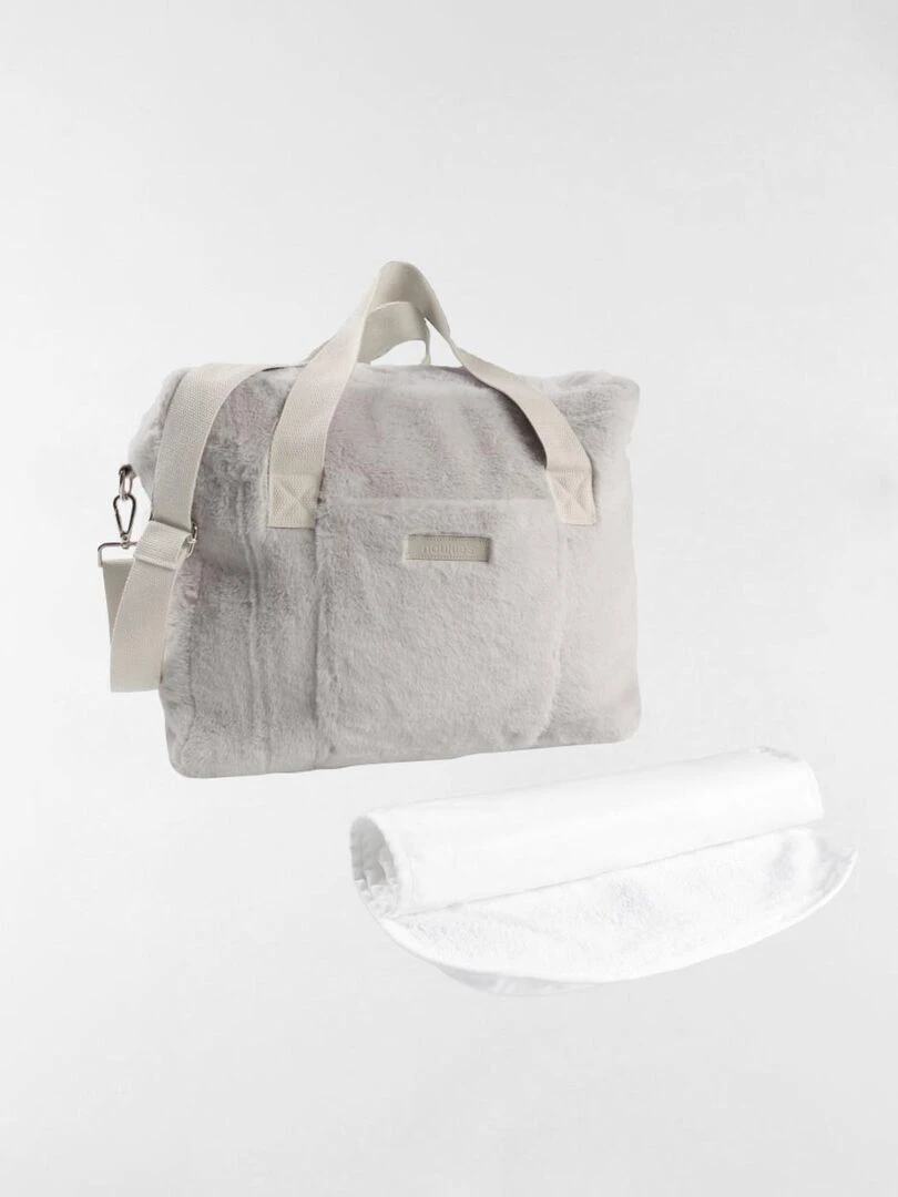 Sac à langer fausse fourrure Noukie's Blanc