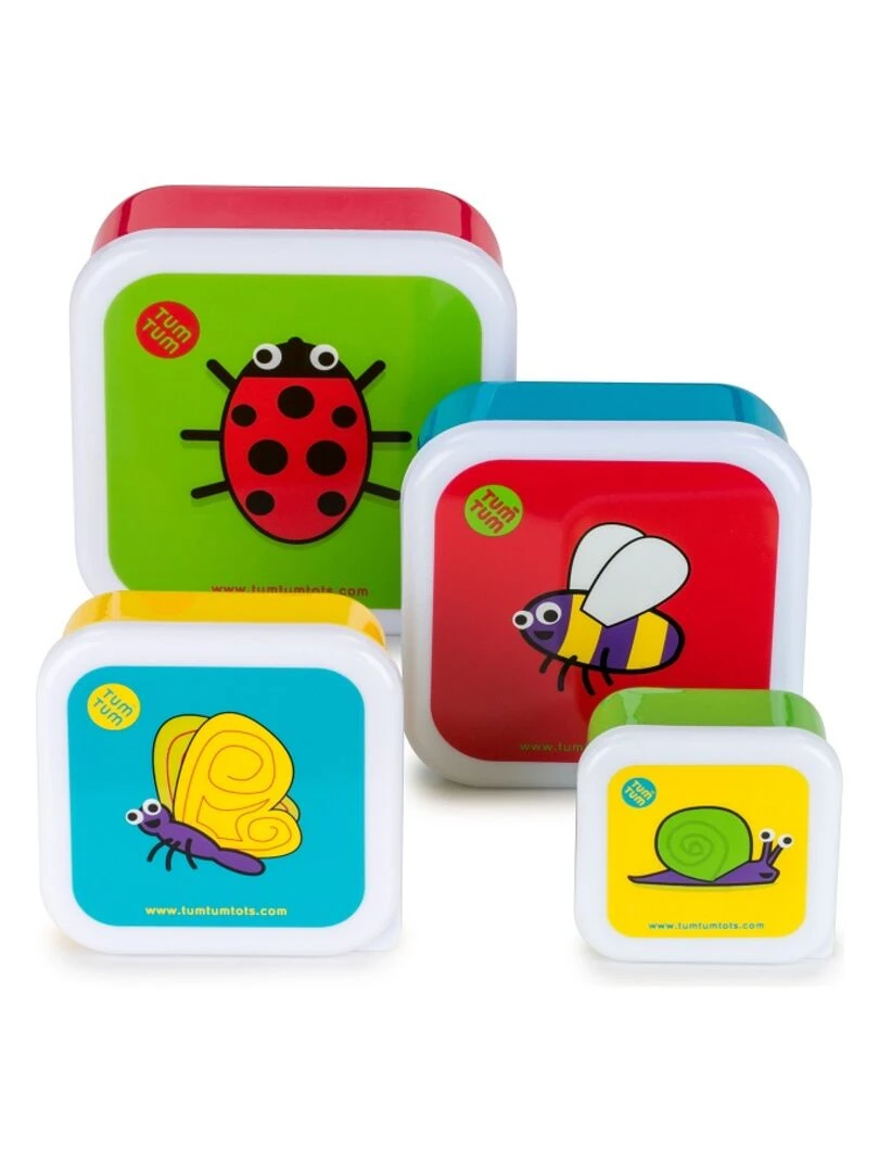 Lot de 4 Boites gigognes Ladybird Multicolore
