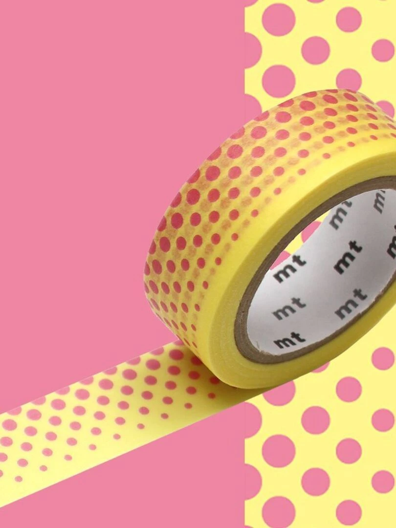 Masking tape nuée de pois   Rose   1 5 cm x 7 m   N/A