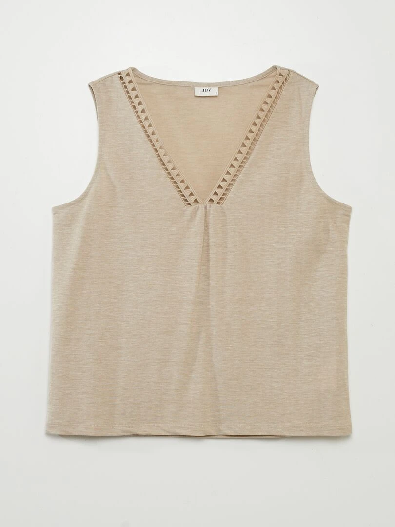 Débardeur sans manches Beige