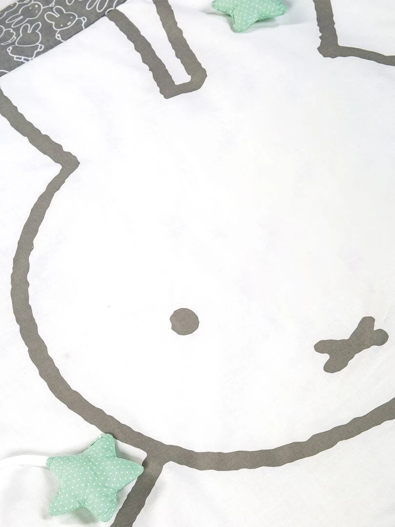 ROBA Tapis D'éveil miffy® 100 x 100 Revêtement Pour Parc D'enfant Gris