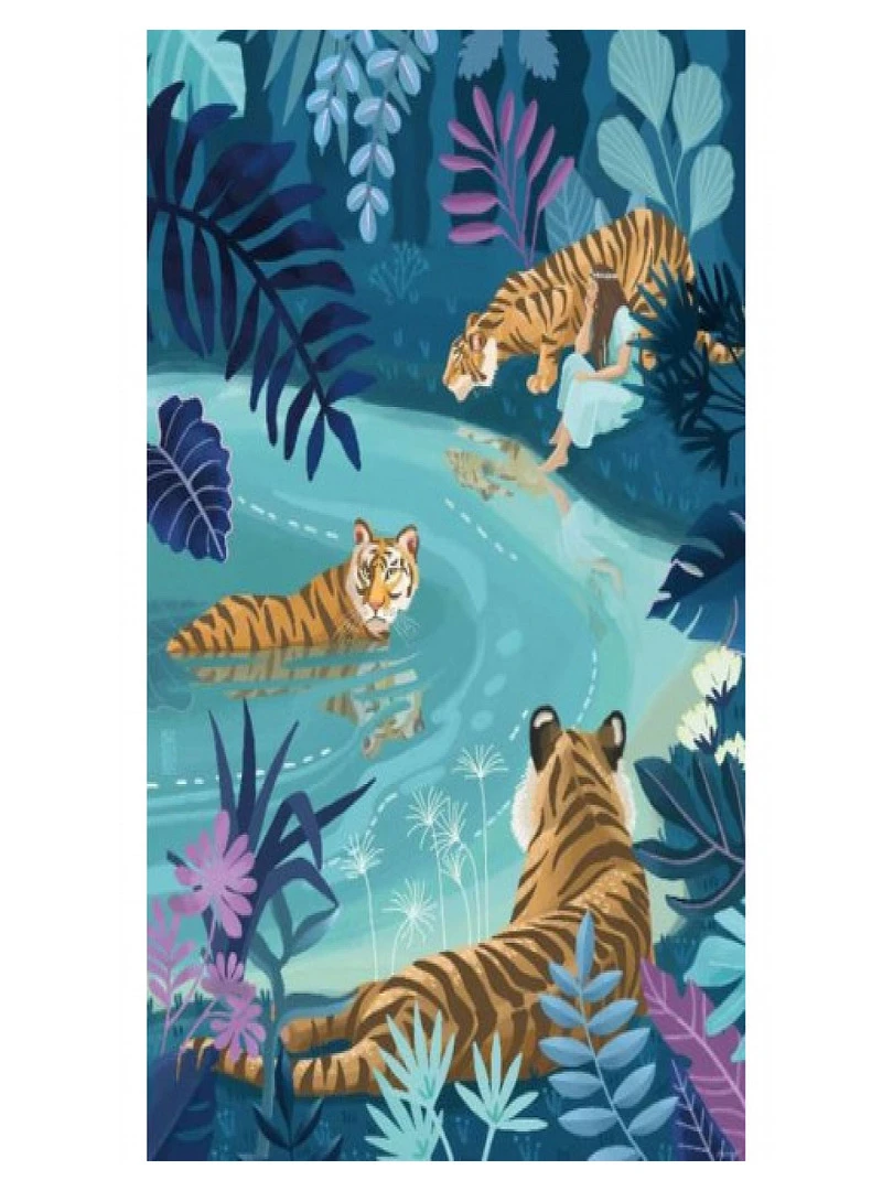 Puzzle Tigres Au Clair De Lune 1000 Pièces N/A