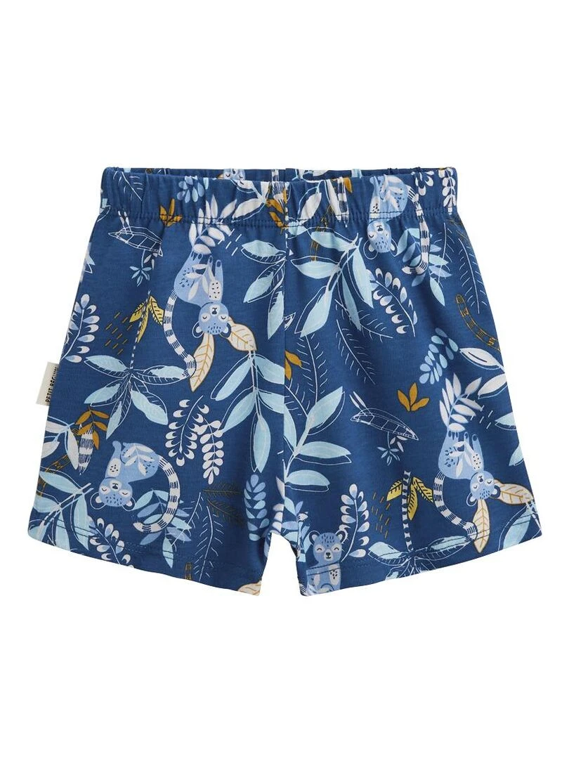 Pyjama enfant manches courtes Gamboa   Bleu