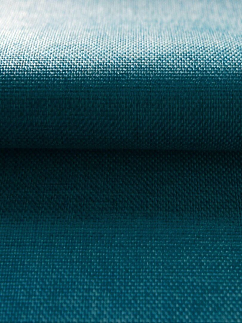 Rideau 100% occultant    Effet chiné   Bleu canard