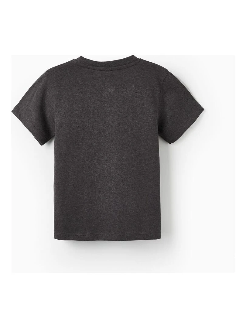 T shirt à manches courtes pour garçon 'Batman' manches courtes Gris foncé