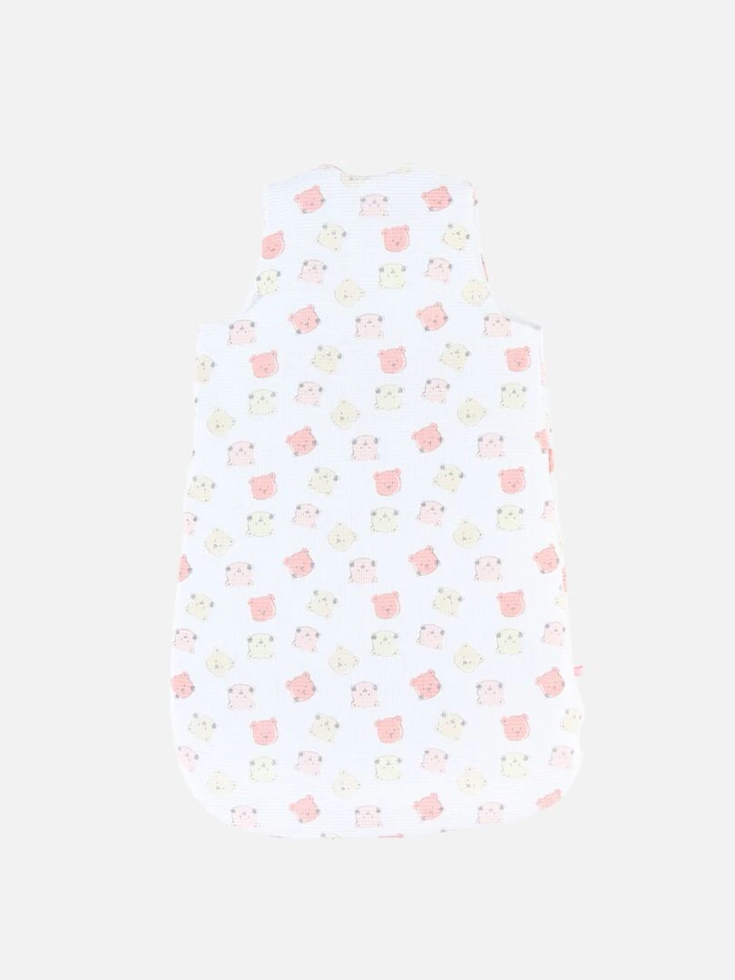 Gigoteuse 70cm en jersey BIO écru/rose Rose