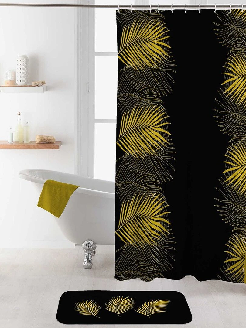 Rideau de douche 180x200 Orbella noir Noir