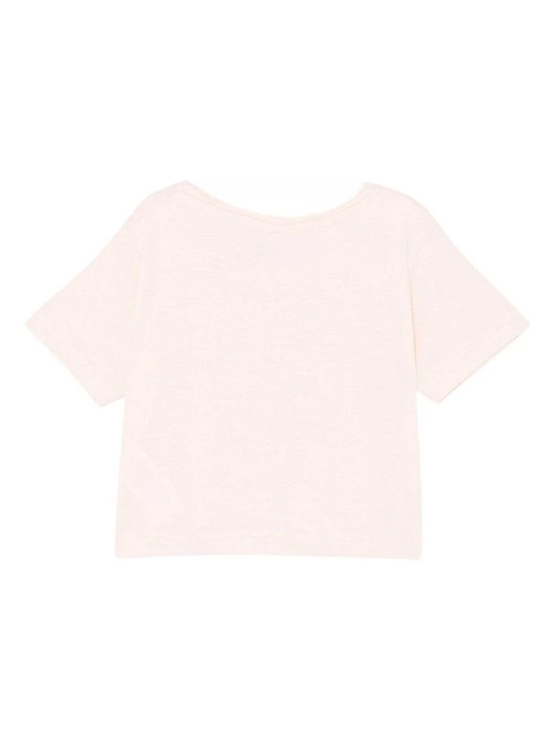 DC Comics T shirt fille imprimé Wonder Woman en coton Rose