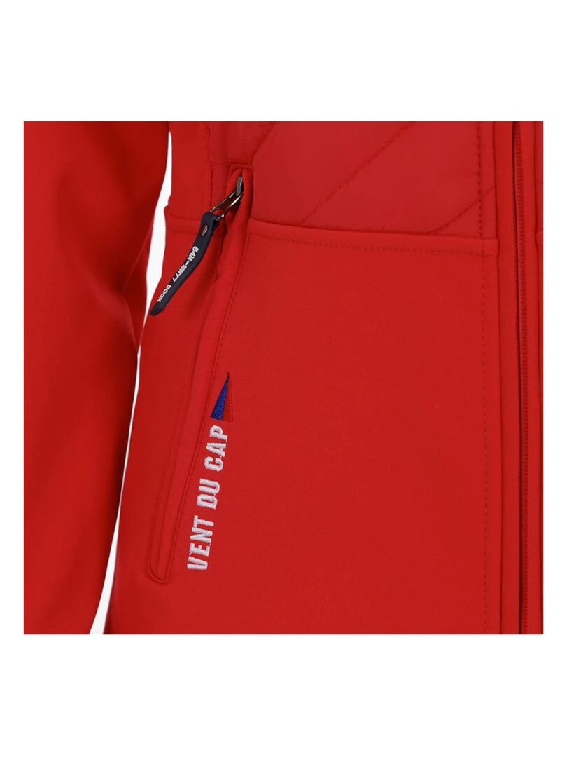 Blouson softshell femme APVER   VENT DU CAP   Rouge