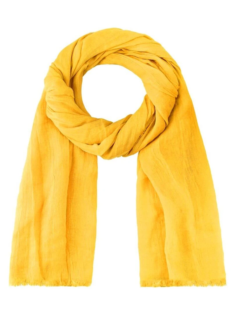 Chèche Froissé Touch Jaune foncé