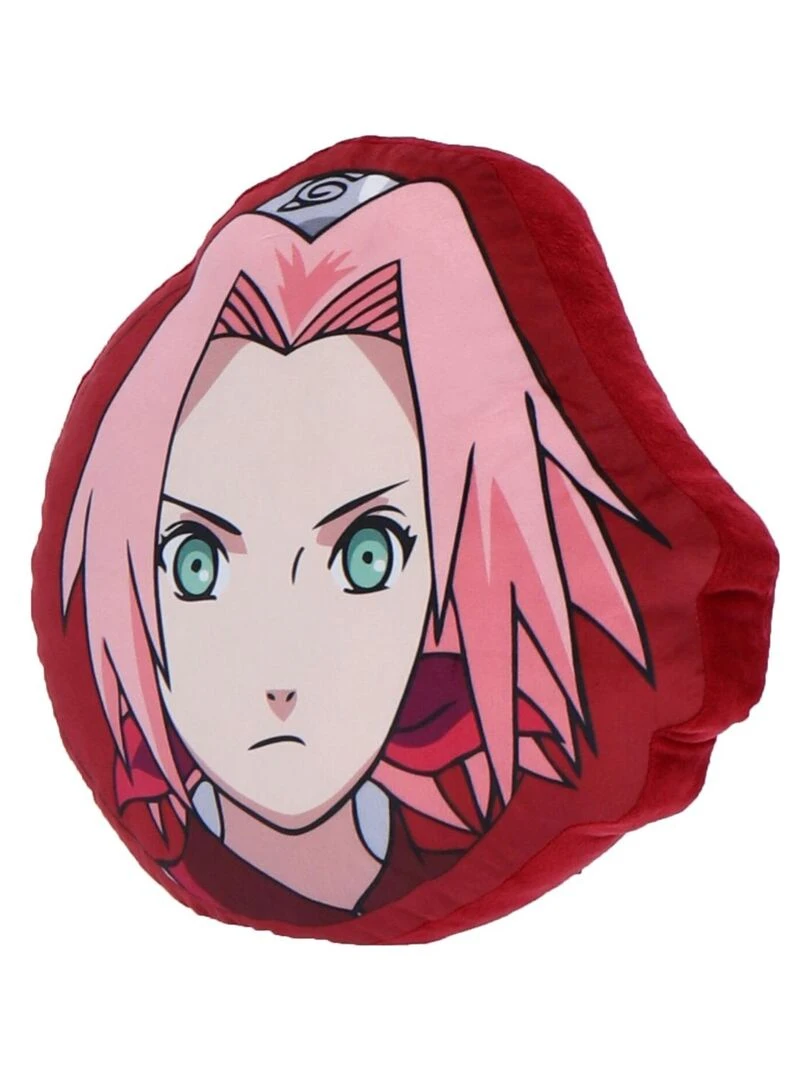 Coussin 3D Naruto Shippuden Sakura Haruno 35x35 cm   100% Polyester   Rouge