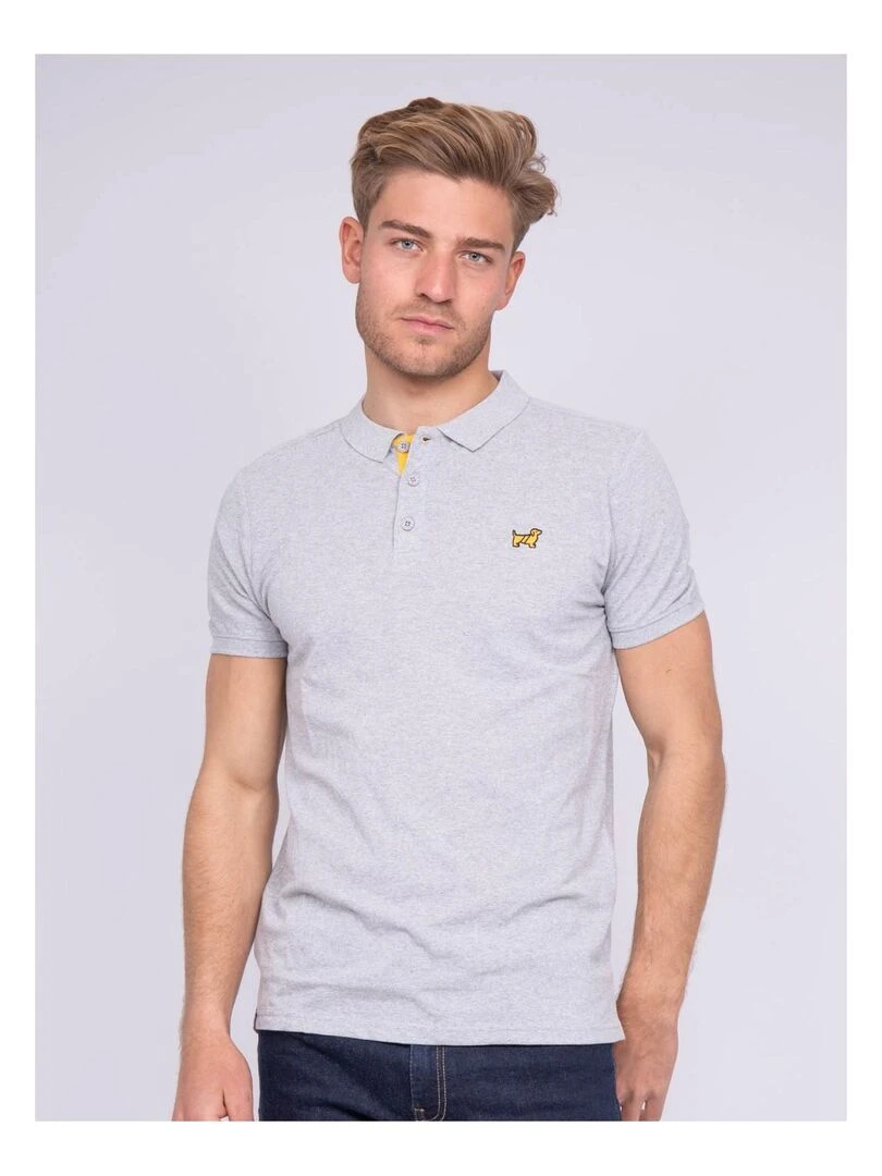 Polo pur coton PITAGOR Gris clair
