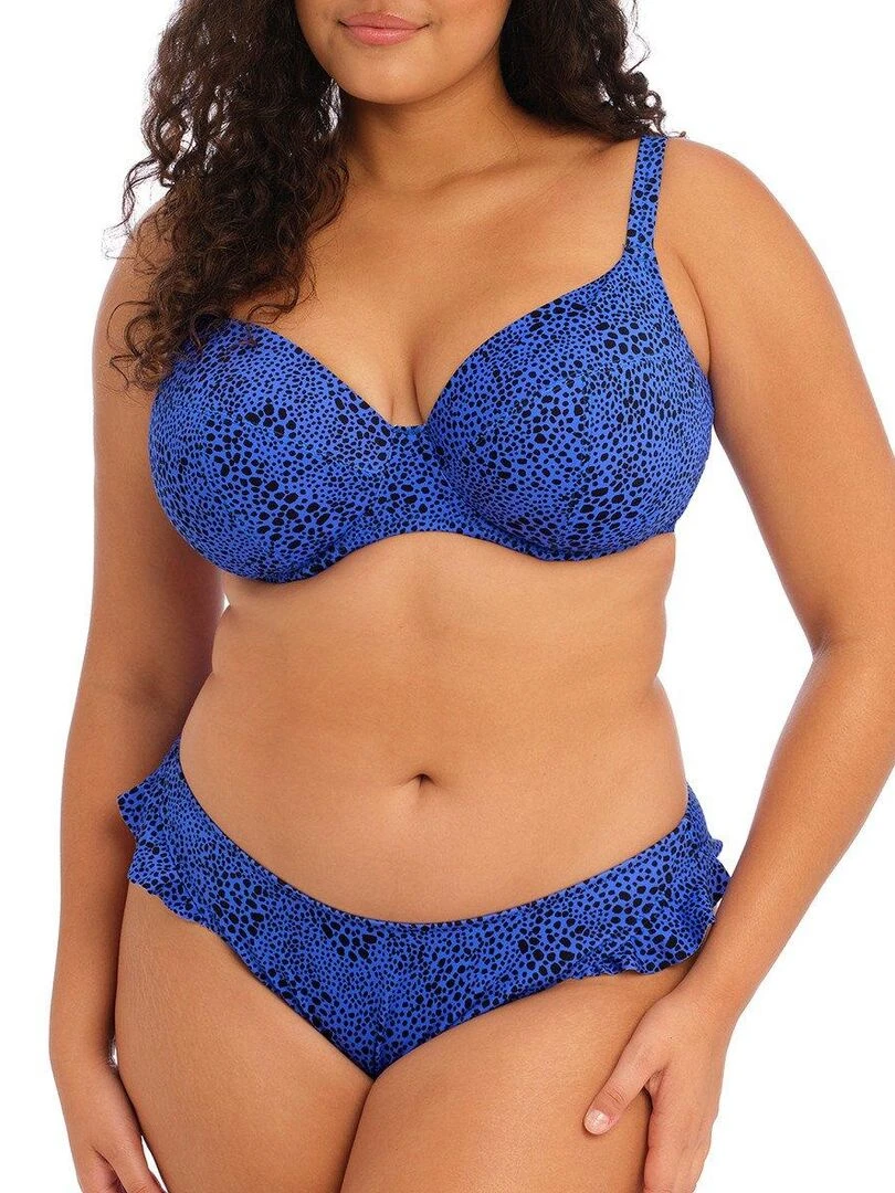 Haut de maillot grande taille à armatures Pebble cove Bleu