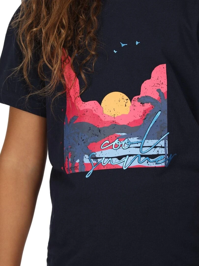 Regatta   T shirt BOSLEY   Bleu marine