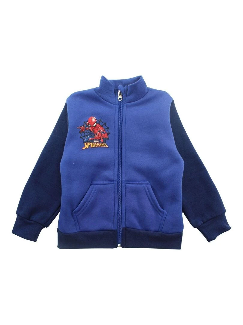 Disney Ensemble Veste pantalon garçon Imprimé Spiderman Bleu marine