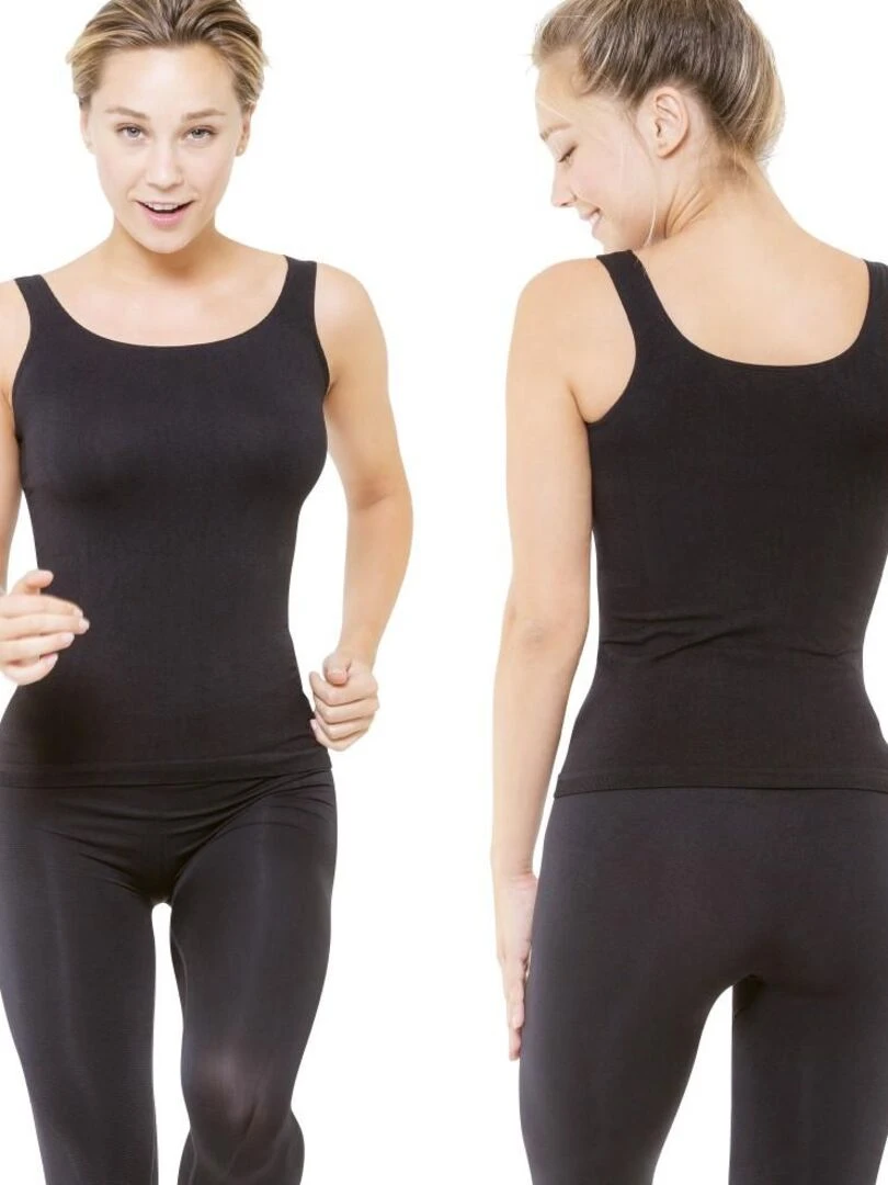 Lot de 2 tops minceur sport noir Cellutex   Noir